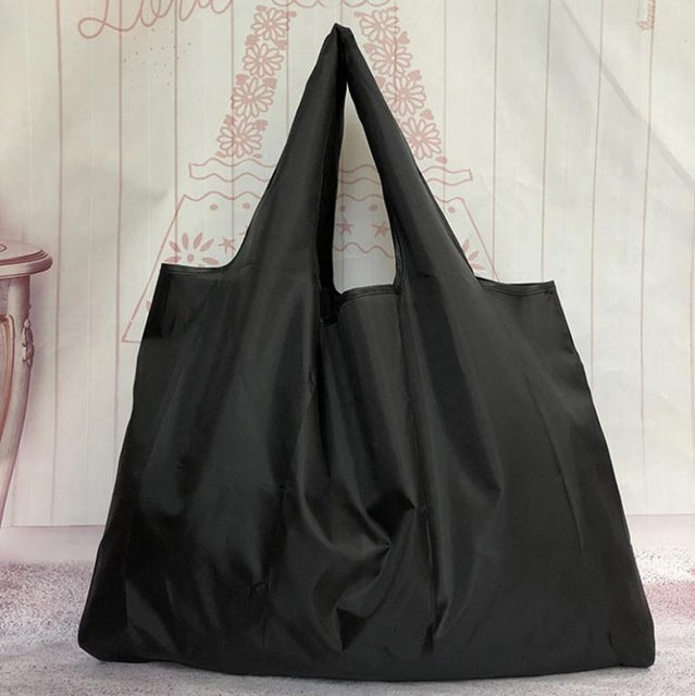 Thick Magic style Nylon Large Tote ECO Reusable Polyester Portable Shoulder Handbag Cartoon Folding Pouch Shopping Bag Foldable