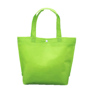 Durable Reusable Non-Woven Button Shopping Bags 2019 Large Capacity Foldable Tote Pouch Handbag Travel Storage Grocery Eco Bags