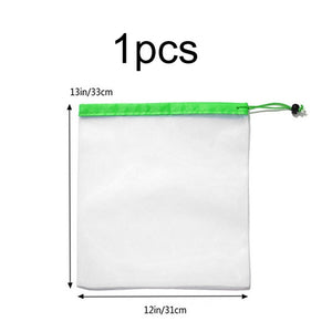 1PCS Mesh Shopping Bag Reusable Washable Eco Friendly Shopper Bag Grocery Supermarket Fruit Vegetable Toys Sundries Storage Pack