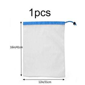 1PCS Mesh Shopping Bag Reusable Washable Eco Friendly Shopper Bag Grocery Supermarket Fruit Vegetable Toys Sundries Storage Pack