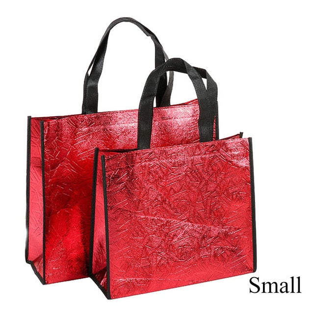 Women reusable shopping bag Large Capacity Non-woven portable tote bag shopper bag Travel Storage Bags Durable Female eco bag