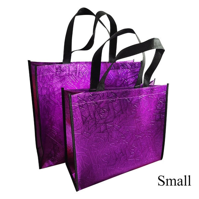 Women reusable shopping bag Large Capacity Non-woven portable tote bag shopper bag Travel Storage Bags Durable Female eco bag