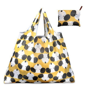 Reusable Foldable Shopping Bag Eco Floral Tote Handbag  Convenient Storage Bags Large Capacity Portable Shoulder Bags