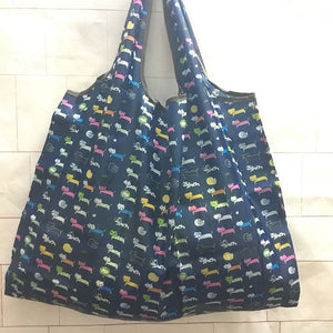 Reusable Foldable Shopping Bag Eco Floral Tote Handbag  Convenient Storage Bags Large Capacity Portable Shoulder Bags